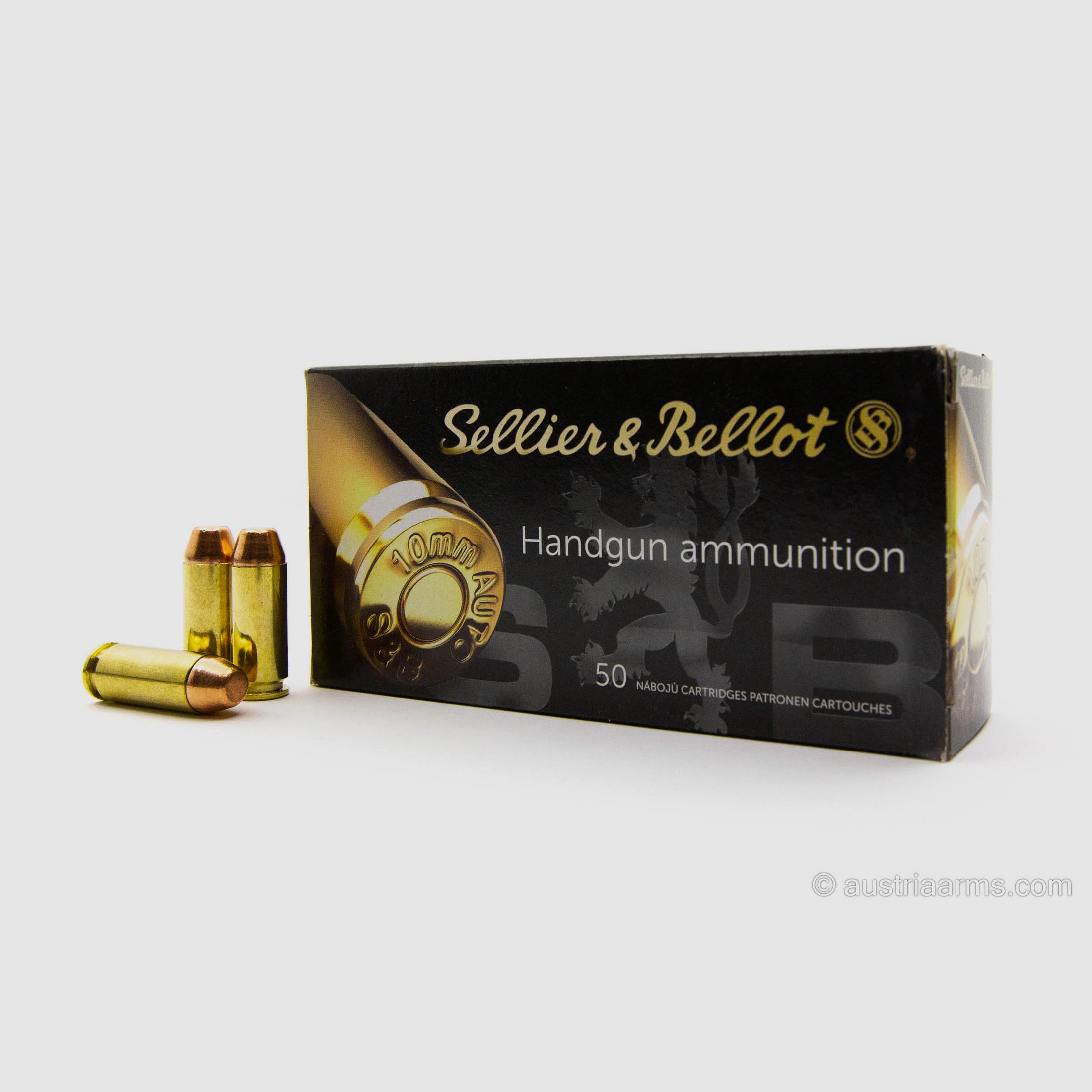 Sellier & Bellot 180gr FMJ, 10 mm AUTO – 50/1.000 Schuss