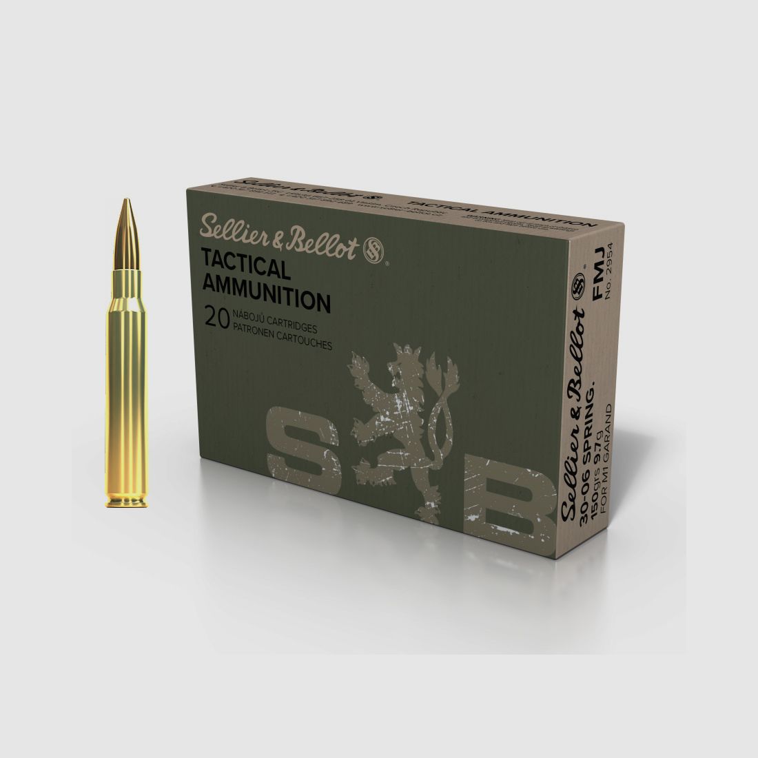 S&B Training FMJ .30-06 Spr. 9.7g (M1 Garand)