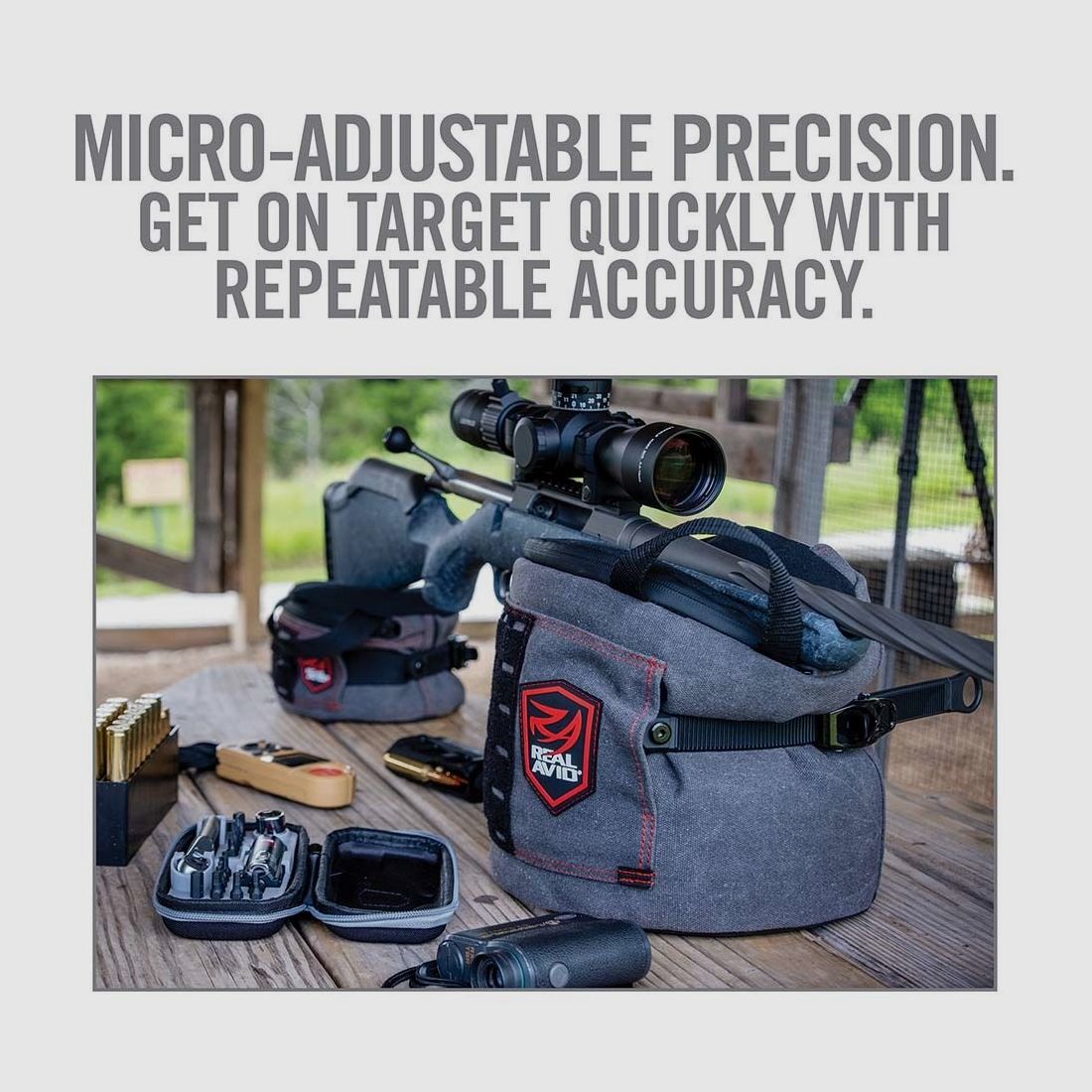 Real Avid Ratchet Rest Shooting Bags Rear (Small)