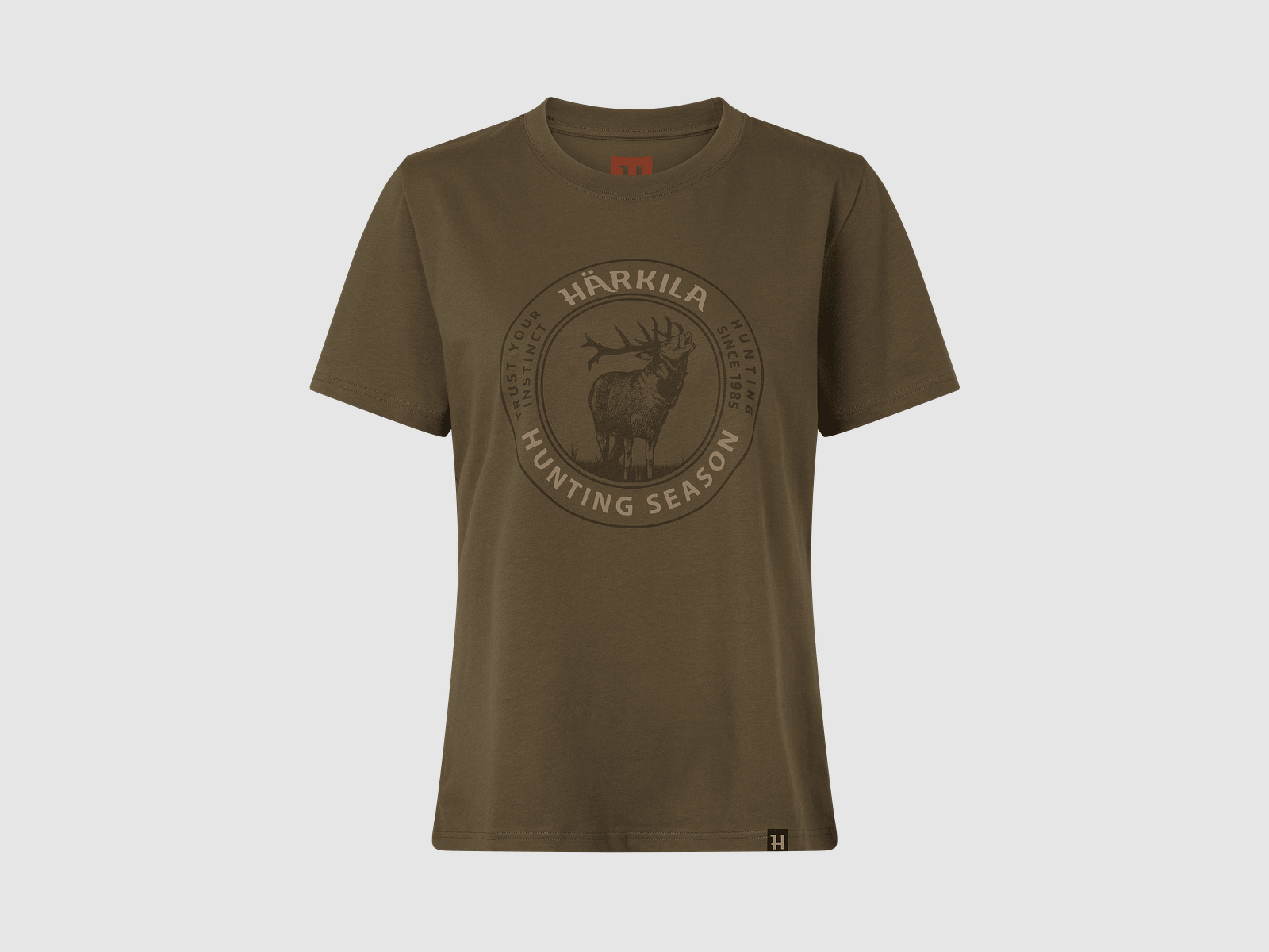 Härkila Stag Badge S/S T-shirt Women Beech XXL