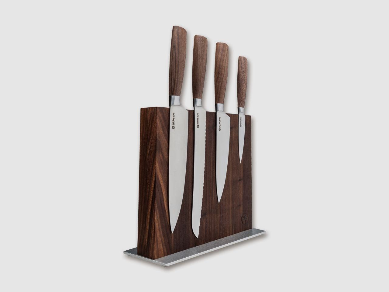 Set de couteaux de cuisine Core Set Style avec bloc de couteaux en bois de noyer