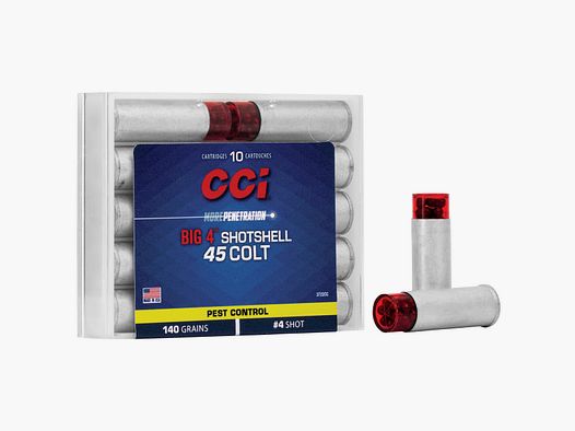 CCI Munizioni a Pallet .45 Colt 9,10g Shotshell 3,30mm Controllo dei Parassiti, BIG 4