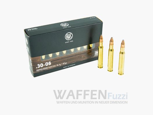 RWS Jagdmunition Kaliber .30-06 DK Geschoss 165gr