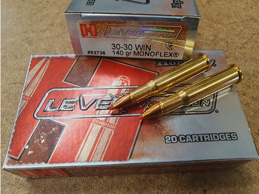 .30-30/140grs Monoflex Bleifrei Hornady Leverevolution 20 stk. No. 82736