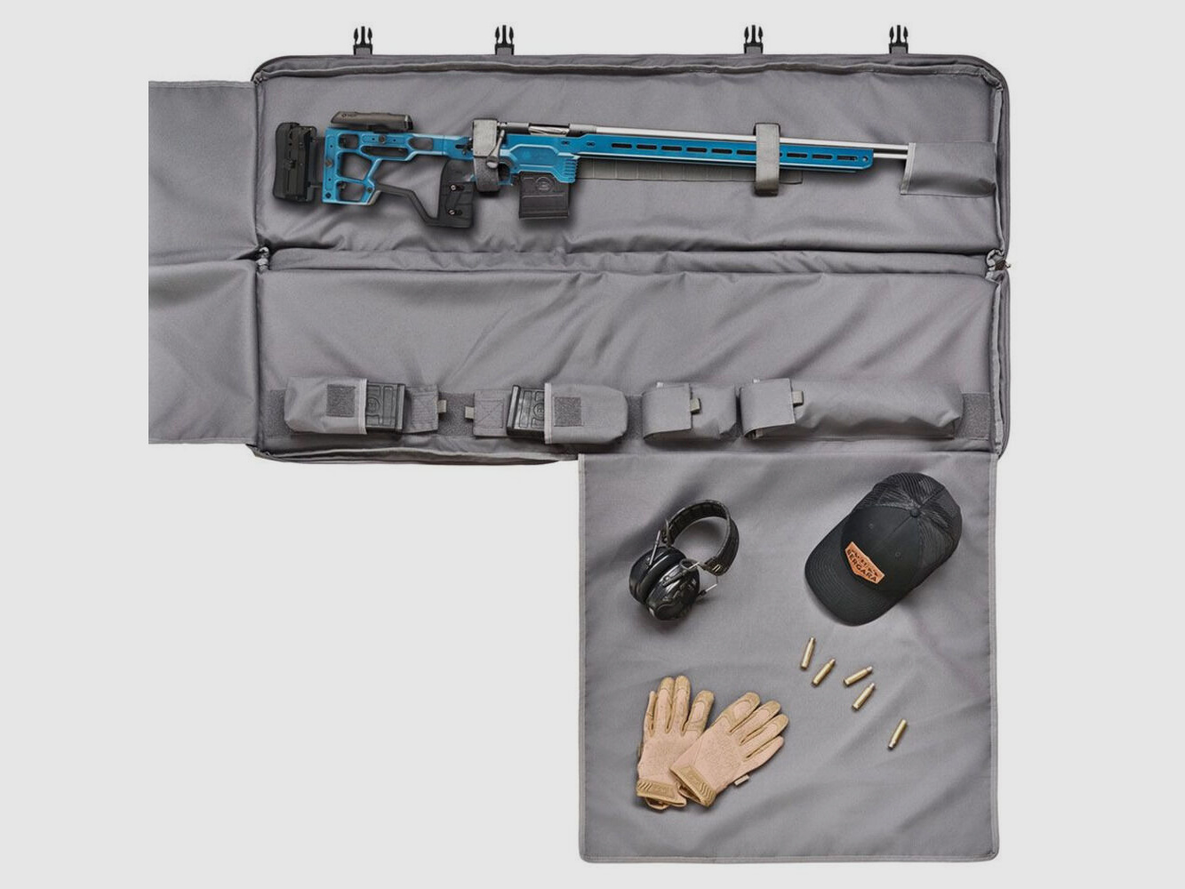 Bergara Tactical Custodia-Mat da Tiro Grigio