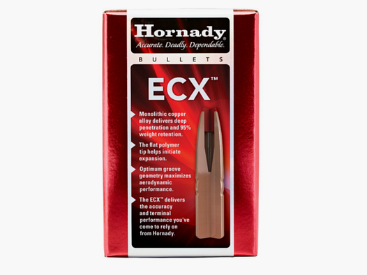 Hornady ECX Projectiles 6,5 mm/.264 140 gr sans plomb | 50 pièces Article 263364