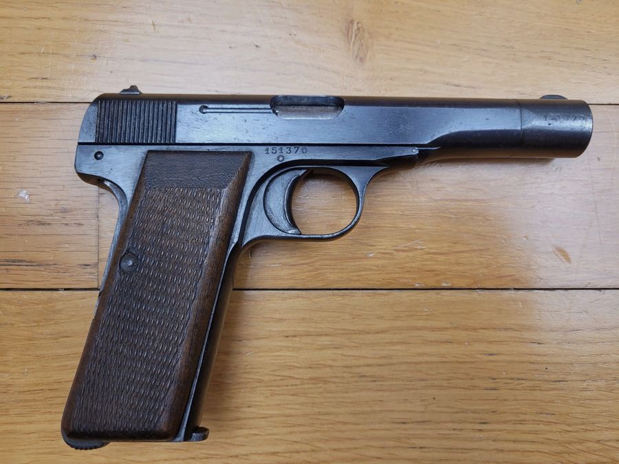 Schöner Browning Pistol mod. 10/22 – 7,65mm browning – Herstellung Herstal, beschlagnahmt von der deutschen Armee – Ca. 1942 / 44 – Sehr gute Funktion – TBE+, Bild 2 von 12