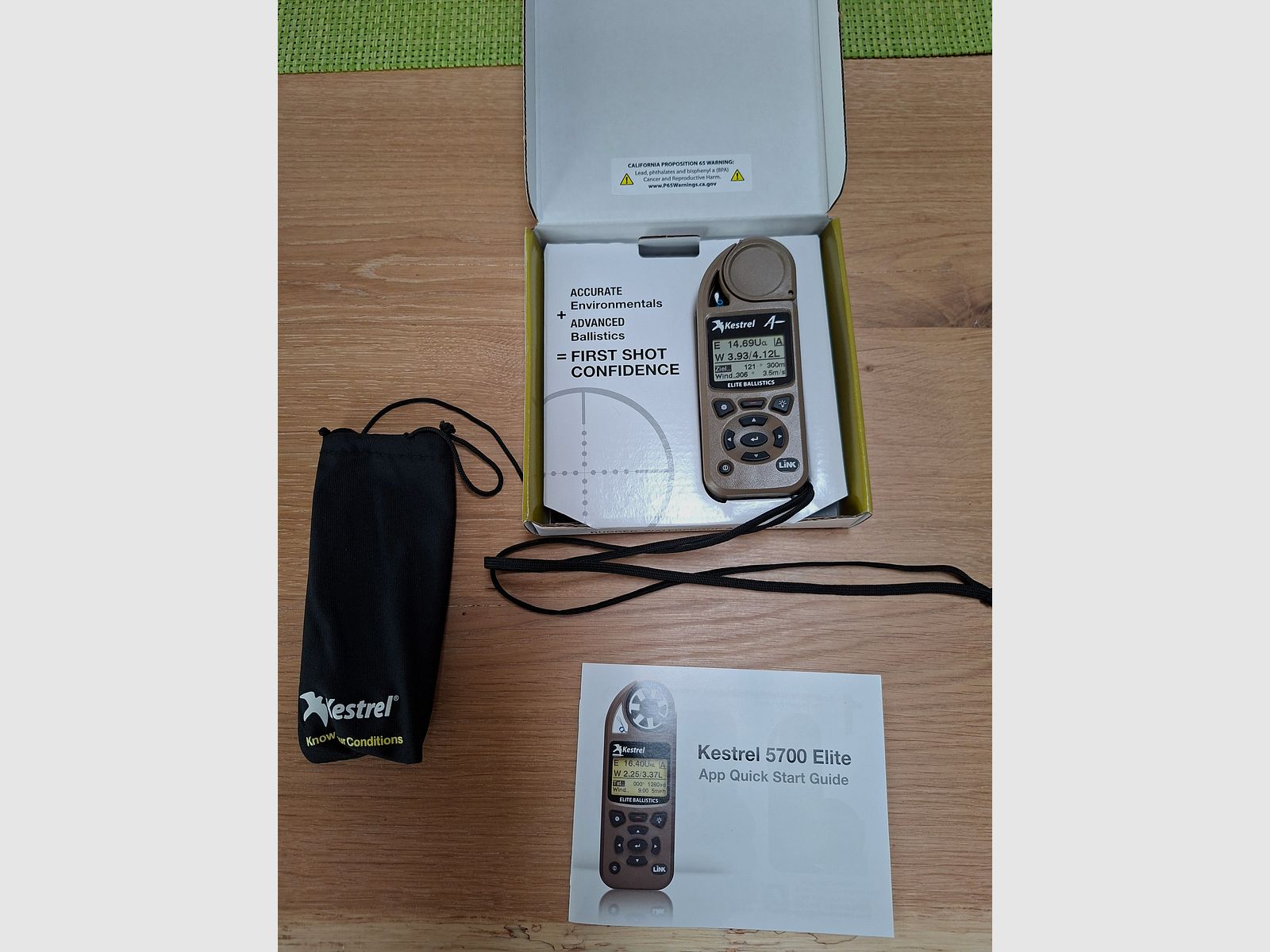 Kestrel 5700 Elite Ballistik Wettermesser