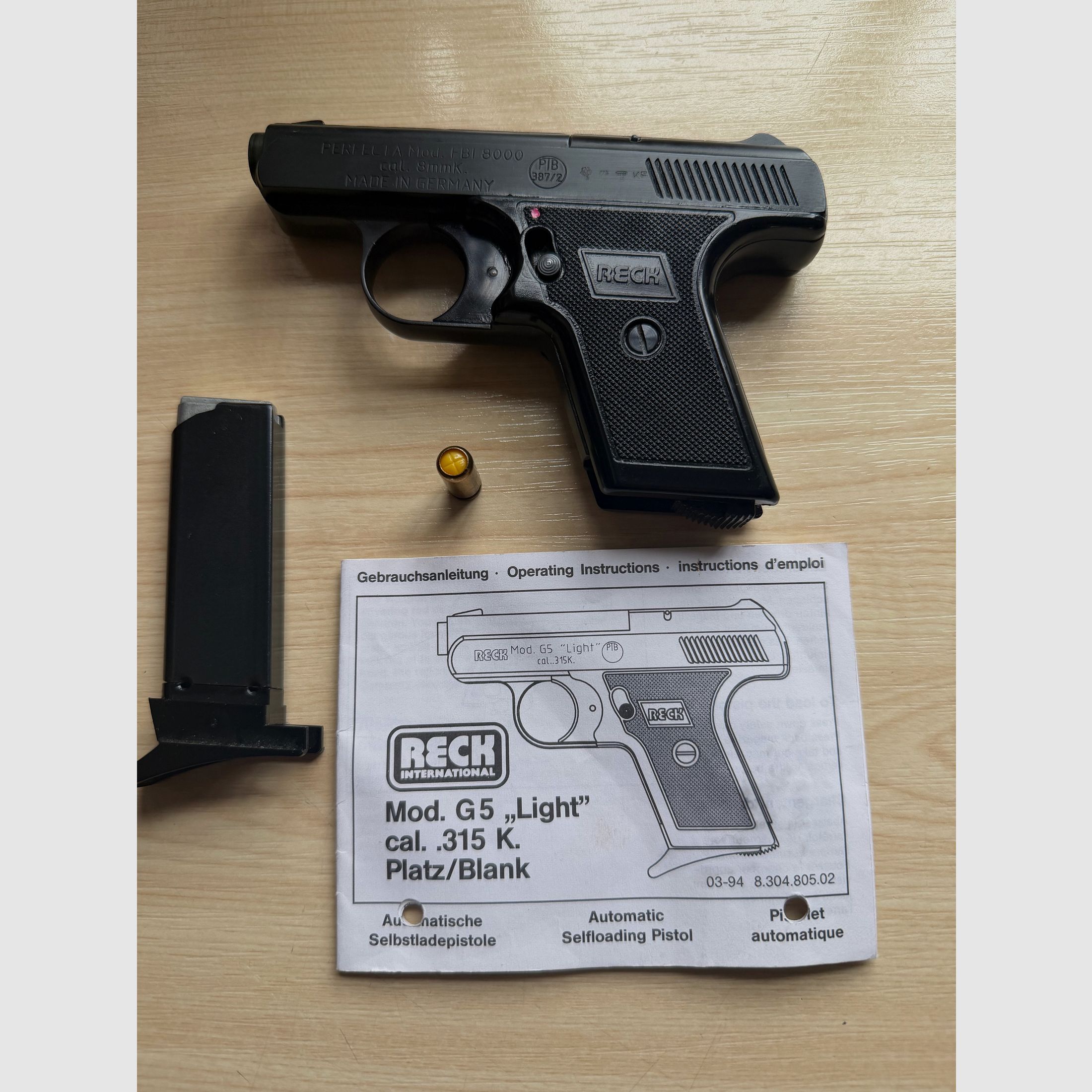 PERFECTA Mod. FBI 8000, cal 8 mm K, Reck international