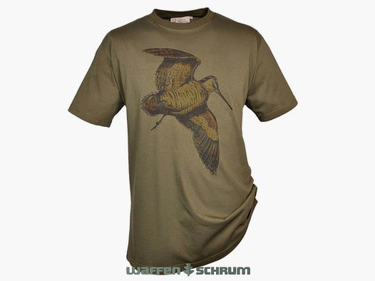 Hubertus T-Shirt Schnepfe Unisex schilf
