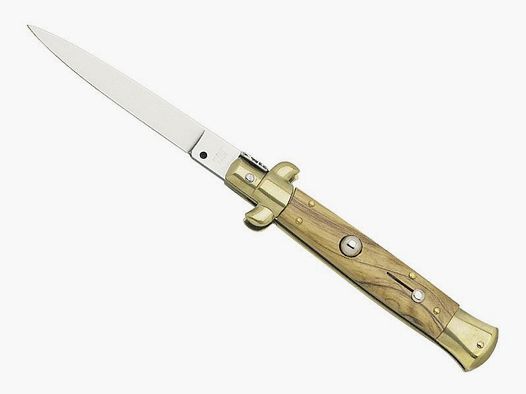 WŁOSKI NOŻ AUTOMATYCZNY STILETTO RĄCZKA OLIWNA
