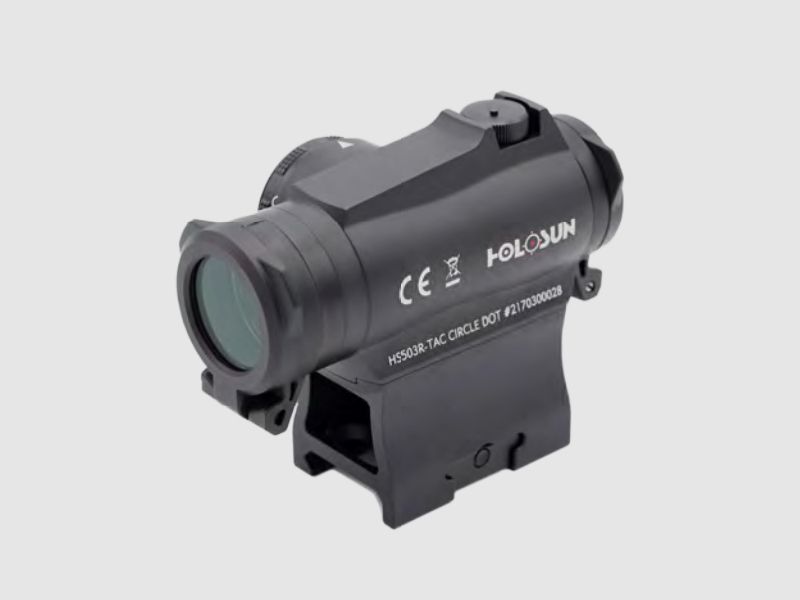 Holosun Reflexvisier HS503R-TAC mit rotem Wechselabsehen: 2MOA Dot & 65MOA Circledot