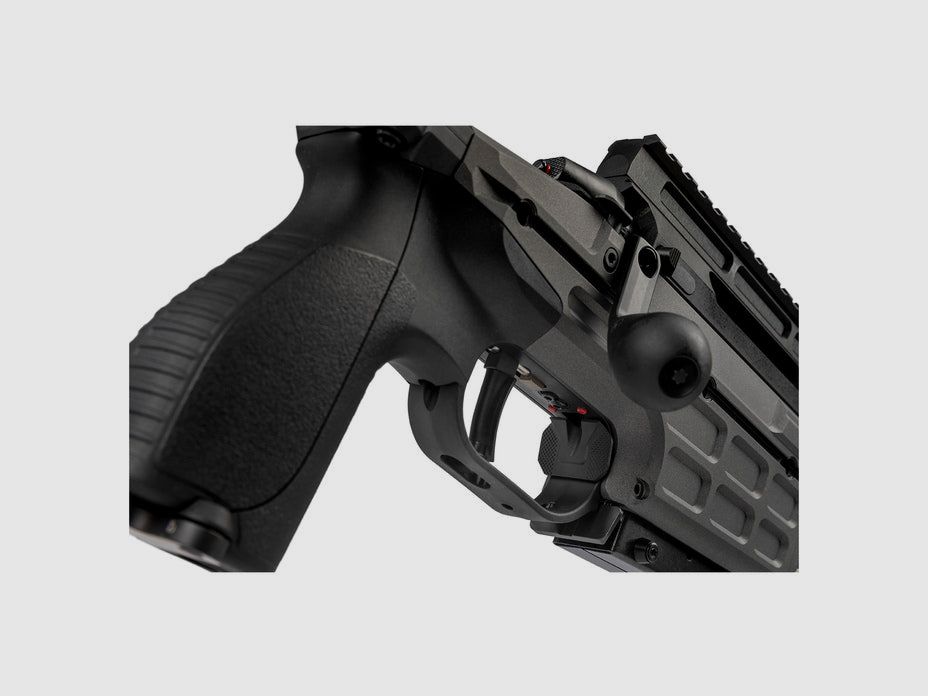 SAKO TRG 22 A1 6,5 Crd, phosphatiert, Lauflänge 26", 2-Stage Trigger, Alu-Klappschaft mit verstellbarer Schaftbacke in tungsten-grau, Picatinny-Schiene mit 30MOA, MG 5/8"-24 UNEF, Bild 3 von 5