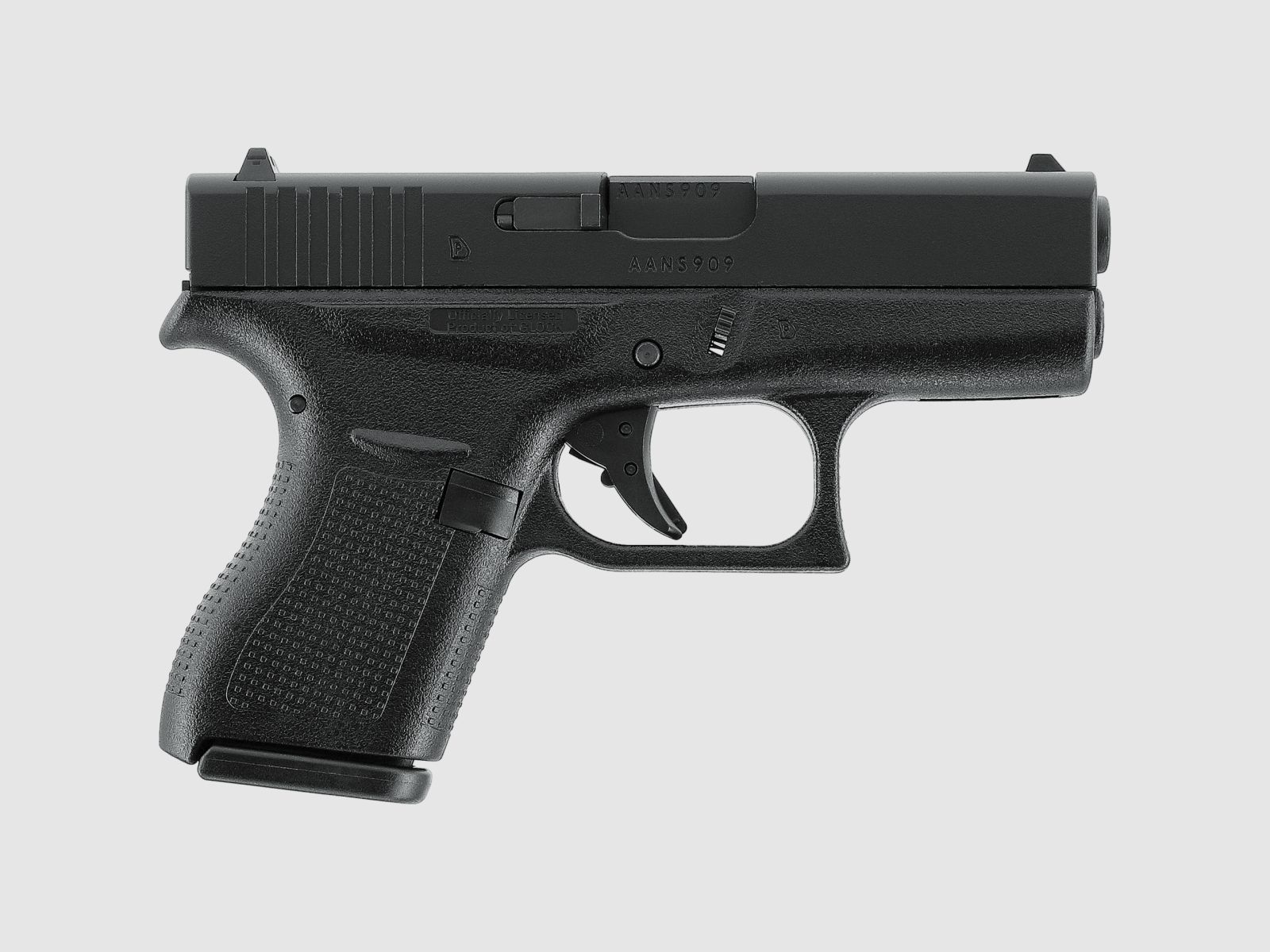 Glock 42 con slitta in metallo GBB nera - VfC