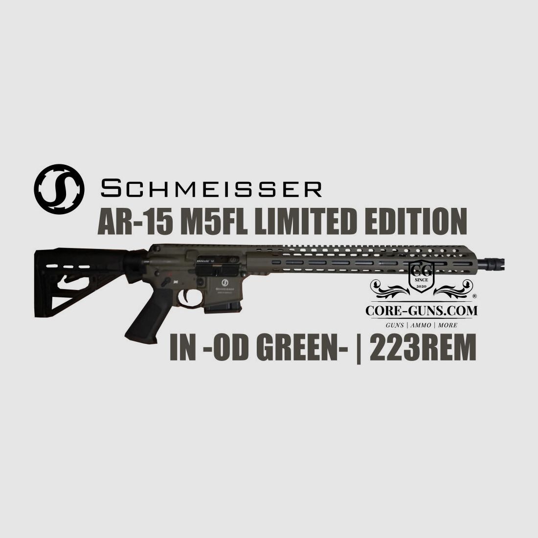Schmeisser M5FL AR15 16,75" in OD GREEN AR15 Made in Germany	 UVP: 2780€