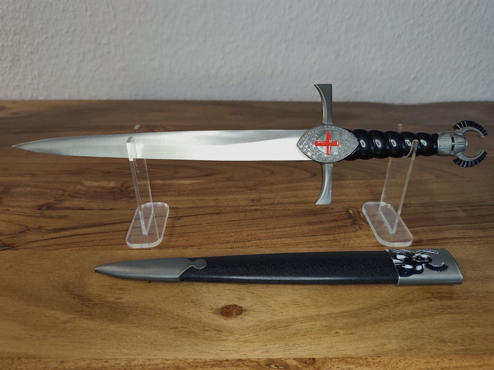 Kreuzritter Dekodolch Stahl mit Scheide 40cm 