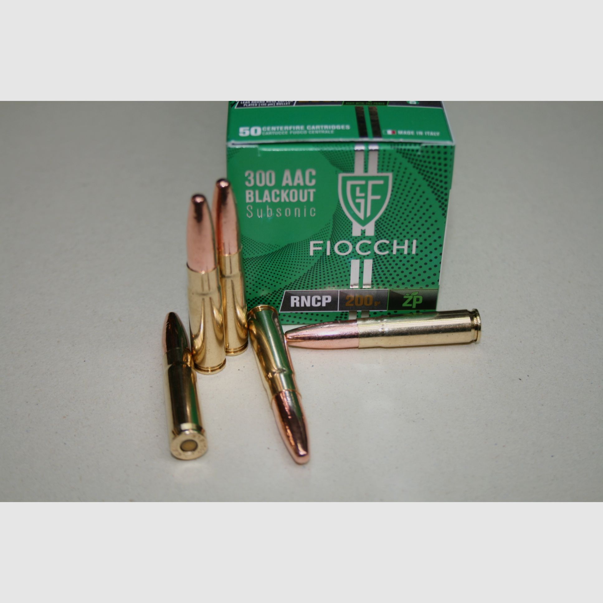 Munitions Fiocchi 300 AAC Blackout 200 grains FMJ SUB (boite de 50)