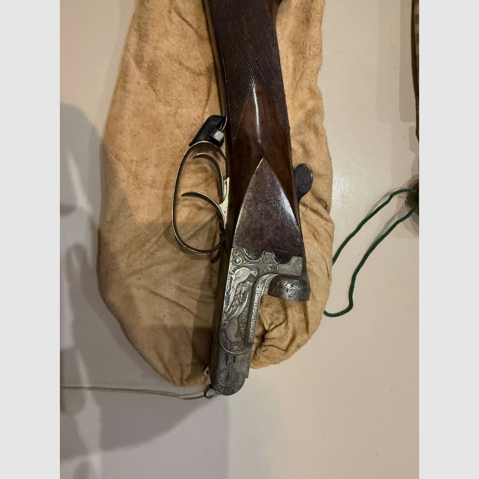 Doppietta Franz Sodia Ferlach cal.12/70 Ejector – Incisa – Con certificato originale 1950 + custodia