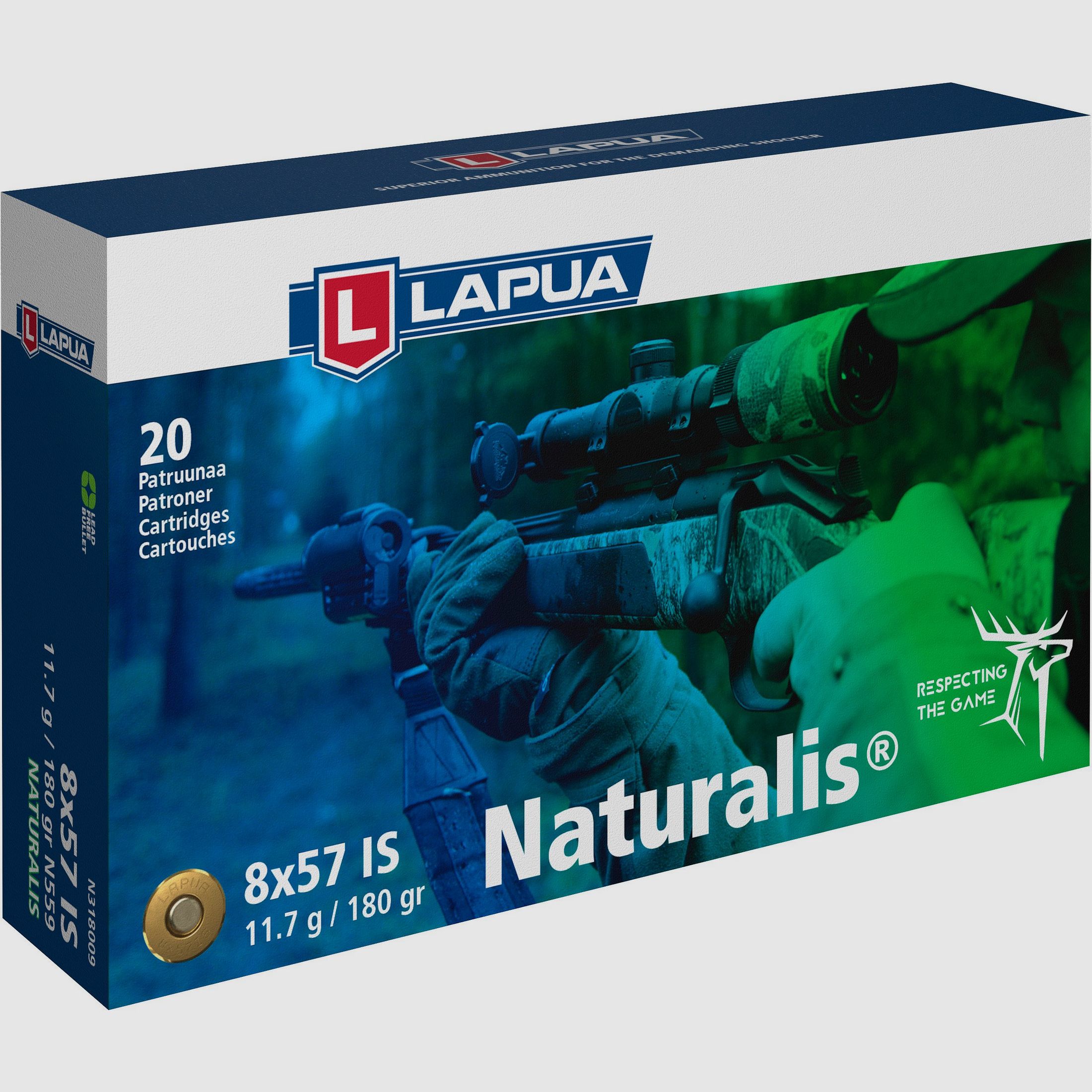 Lapua Bchsenpatronen Naturalis 8x57 IS