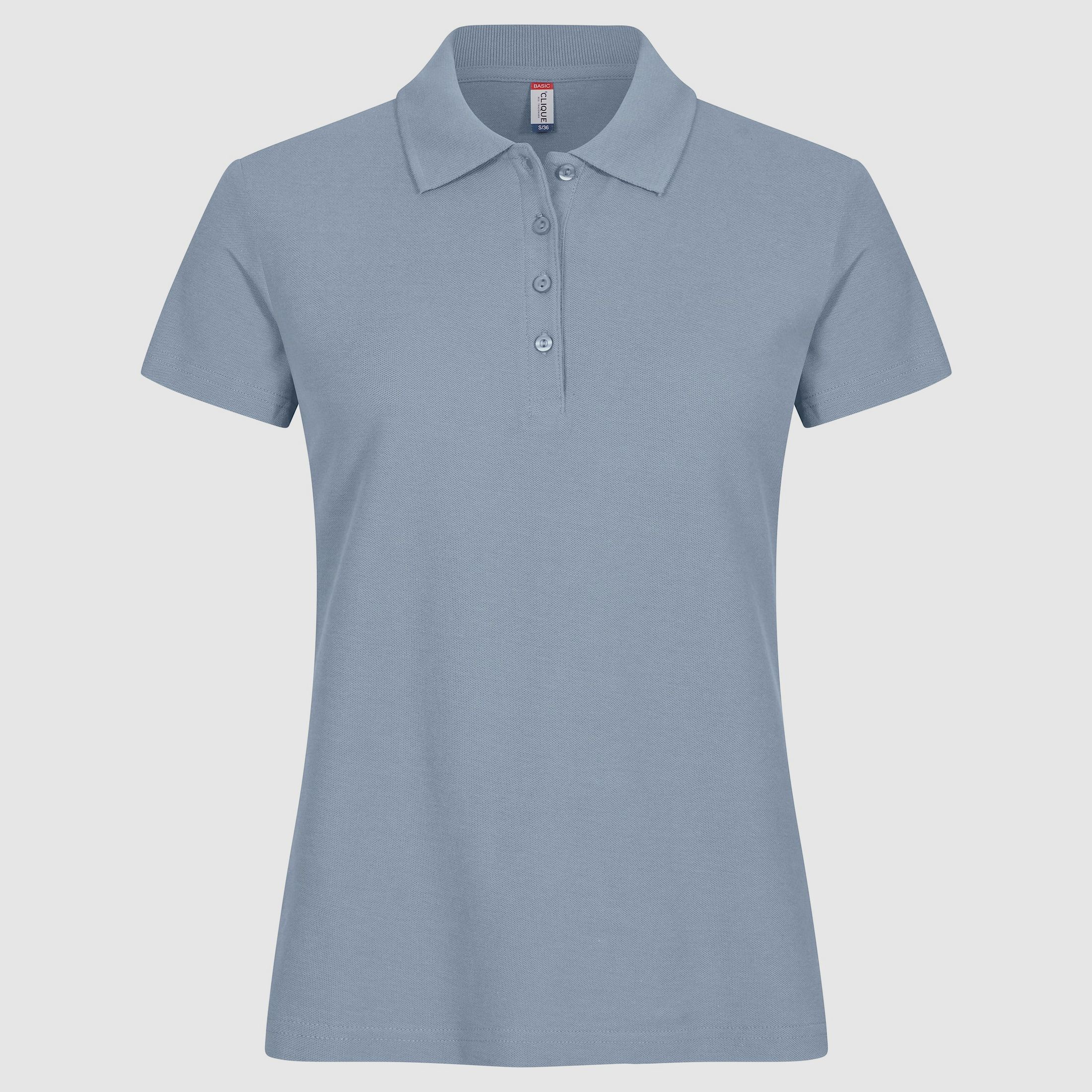 Clique Poloshirt Damen Mist Blue