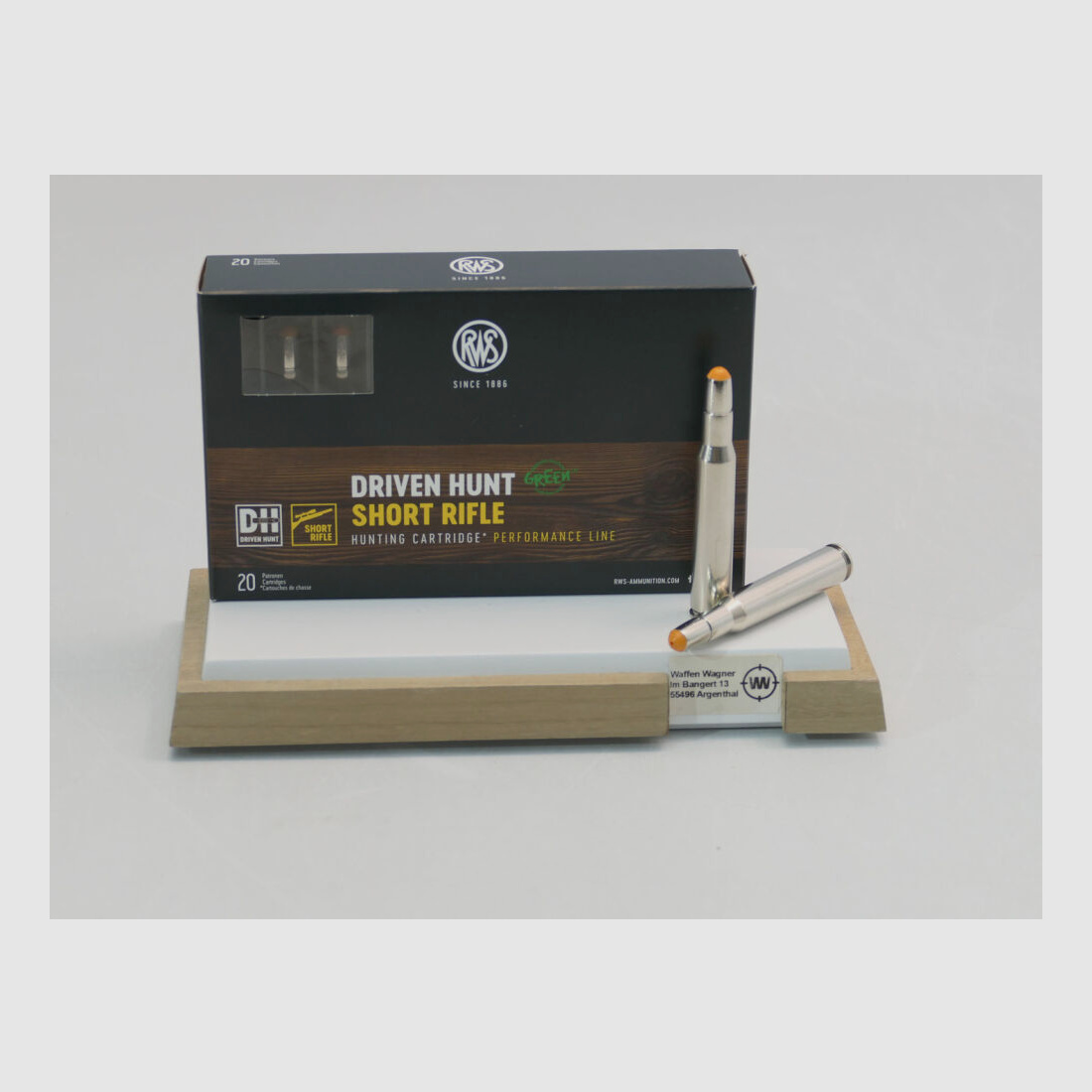 RWS Driven Hunt 9.6g/150grs à20 .30-06 Spring. Short Rifle