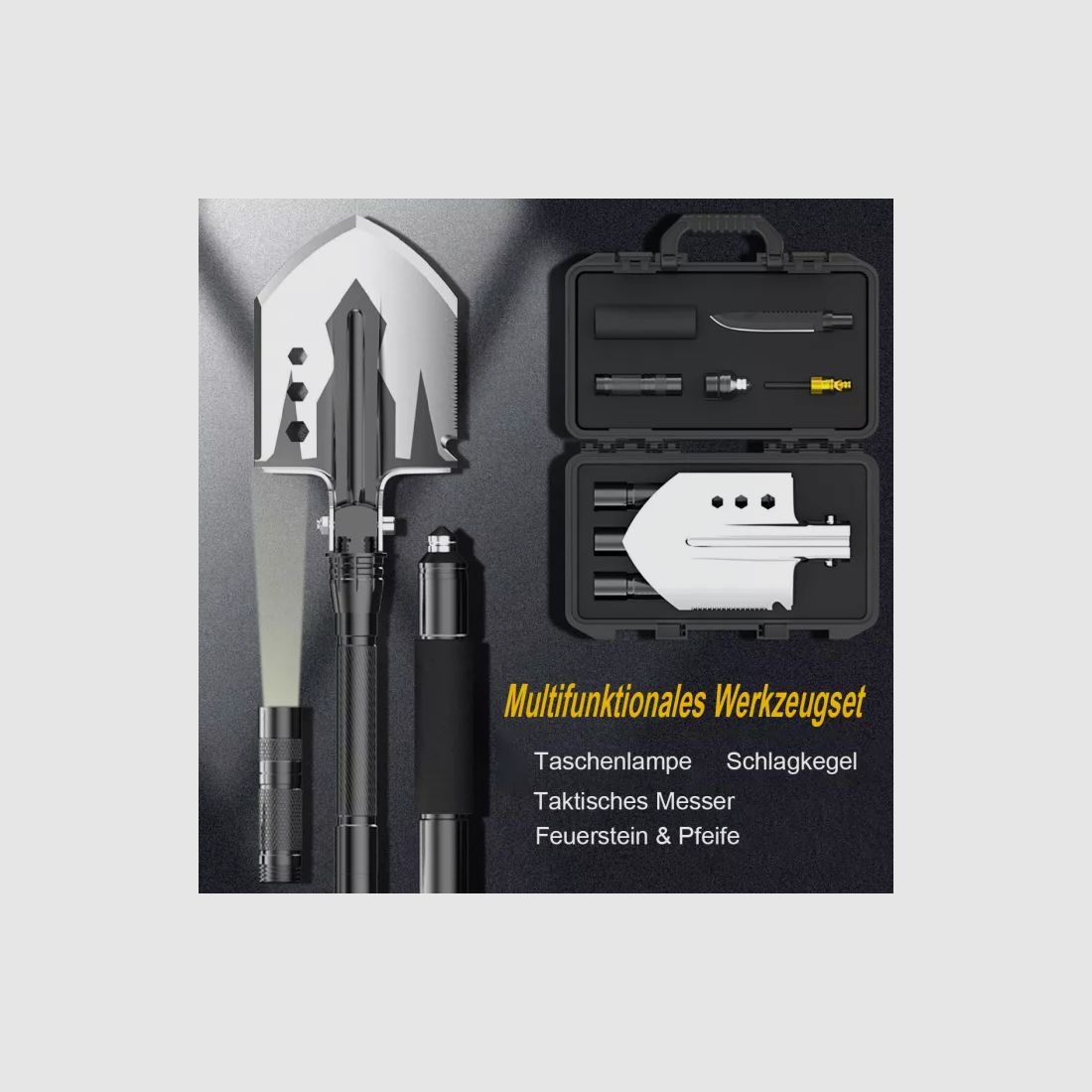Tactical-Survival-Schaufel Set 13 in 1