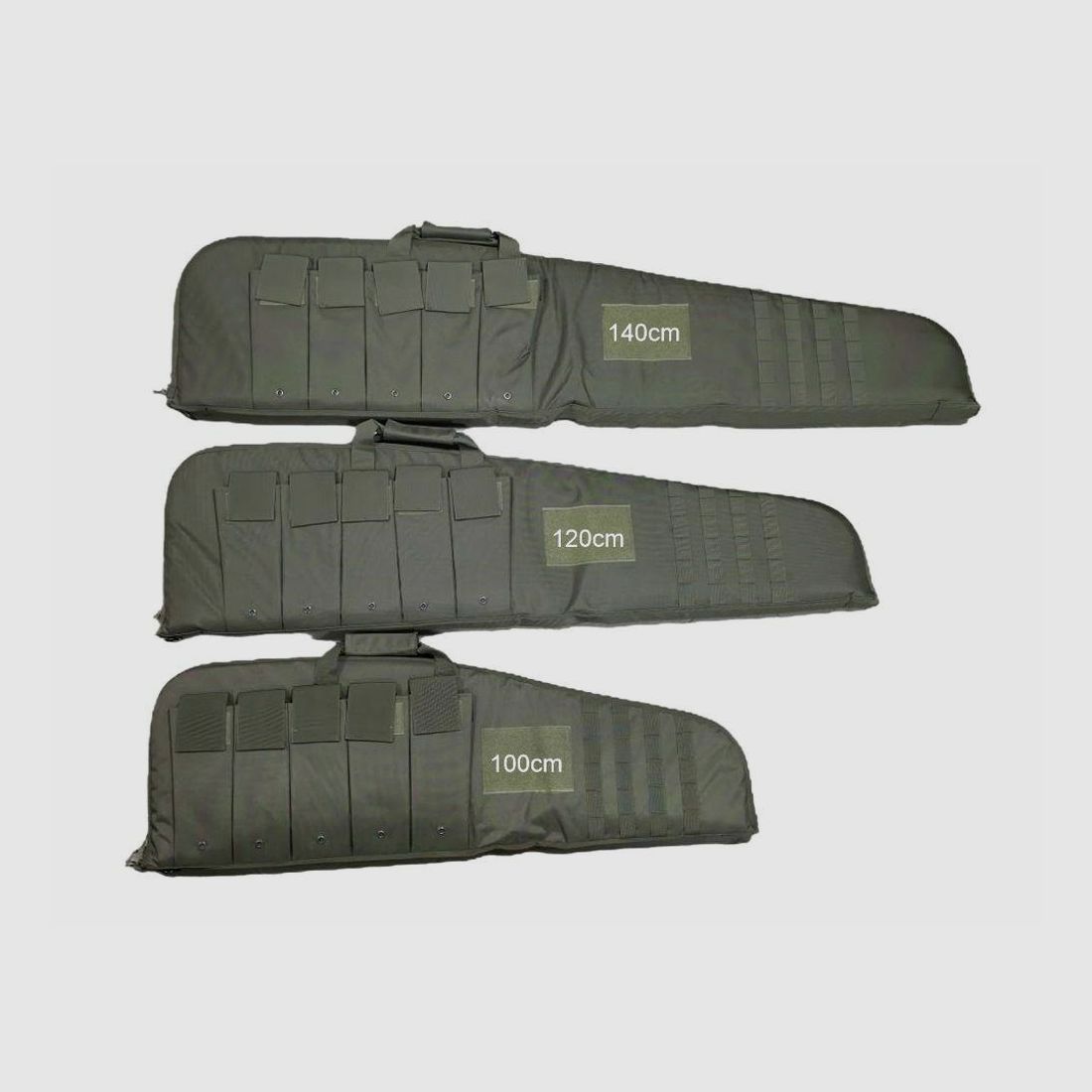 Rifle Case / Futteral 100cm – 140cm Schwarz/Oliv Rifle Case / Futteral 100cm – 140cm Schwarz/Oliv, Bild 2 von 2