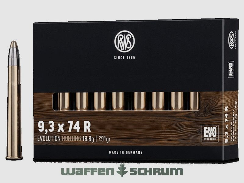 RWS EVO 18.8g - 291gr 9.3x74R