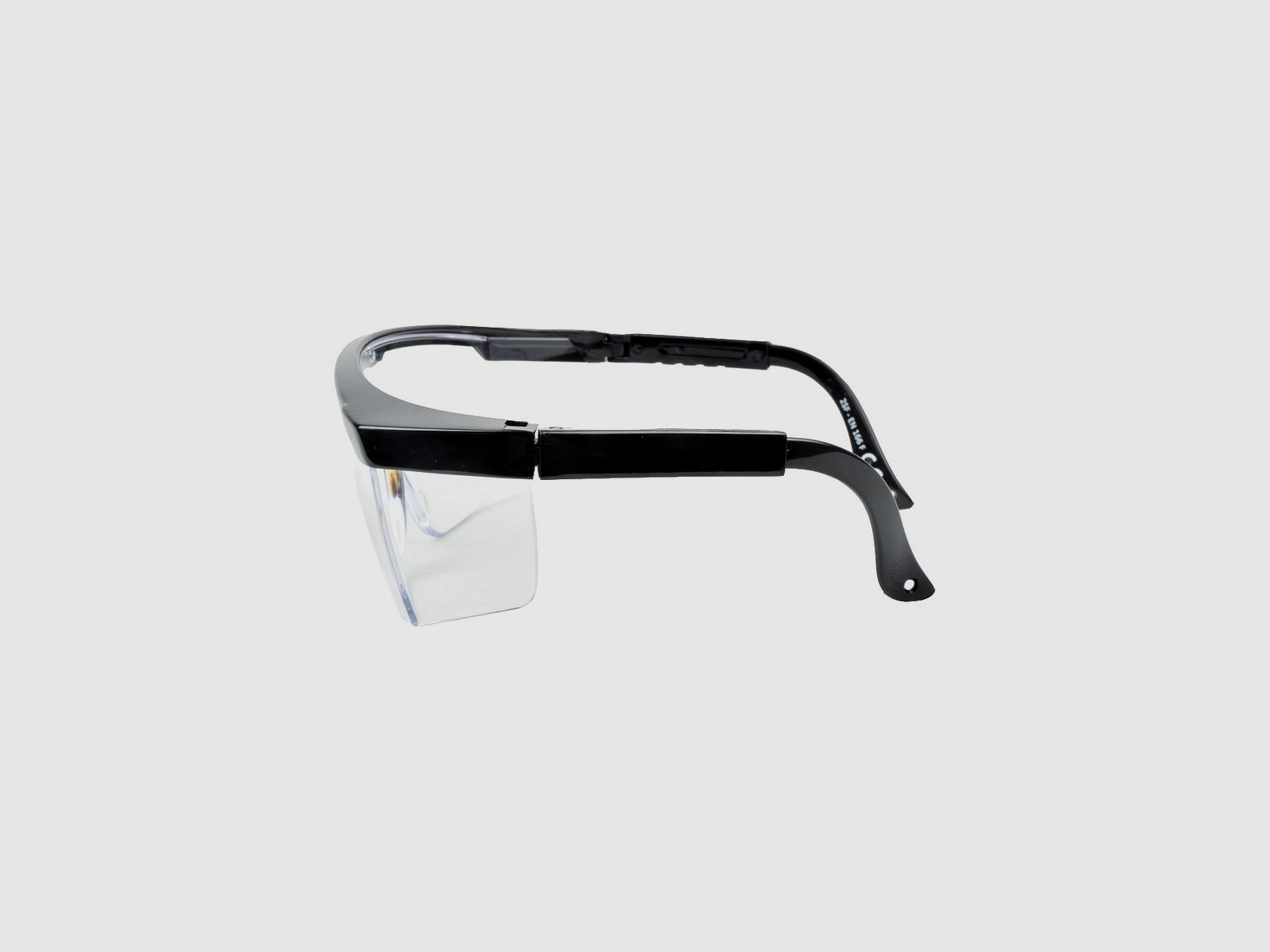 Schwarze quadratische Softair-Brille Royal, Bild 4 von 4