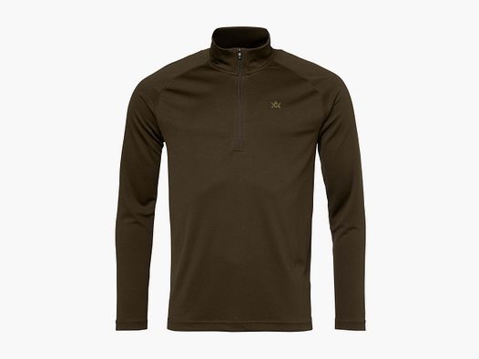 Alaska 1795 CoolDry Half-Zip Shirt Hombres Solid Brown L