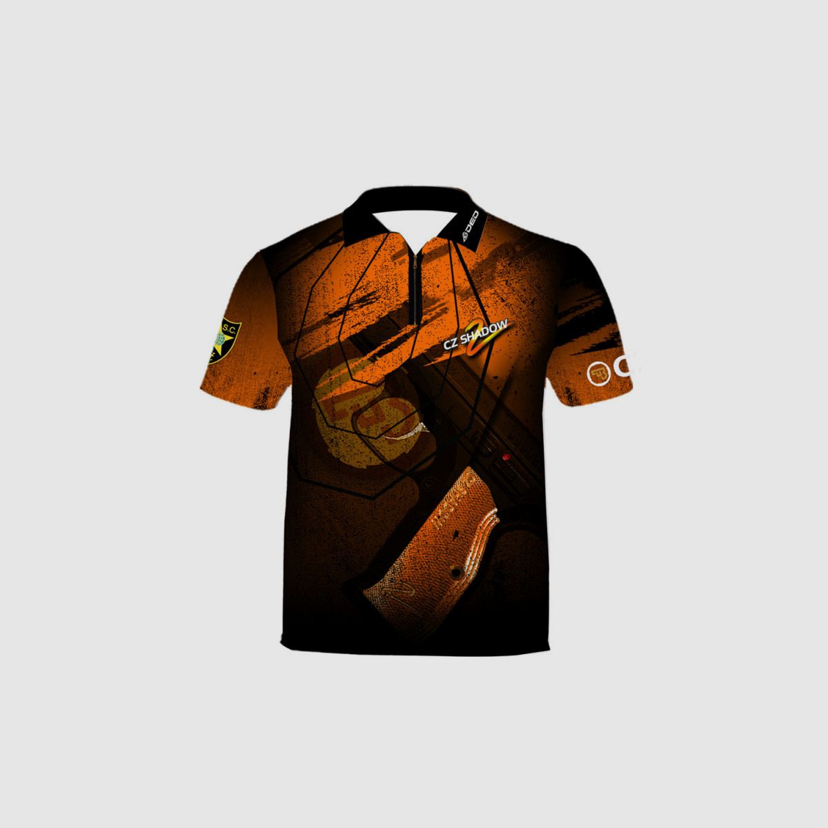 DED CZ Shadow 2 Orange T-Shirt, Größe: M, Benutzerdefinierter Name: Mit Benutzerdefiniertem Namen, Bekleidungsart: Kinder, Bild 1 von 3