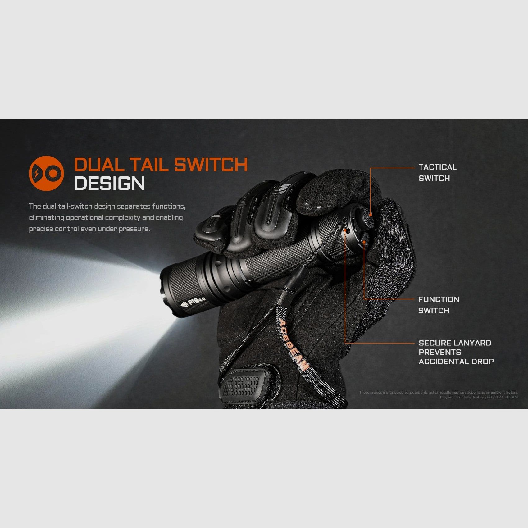 LED flashlight P16 2.0, 3,000 lumens (including battery), image 8 of 11