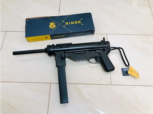 ••• Dekowaffe / Modellwaffe US Maschinenpistole M3 / Greasegun / NEU + OVP •••