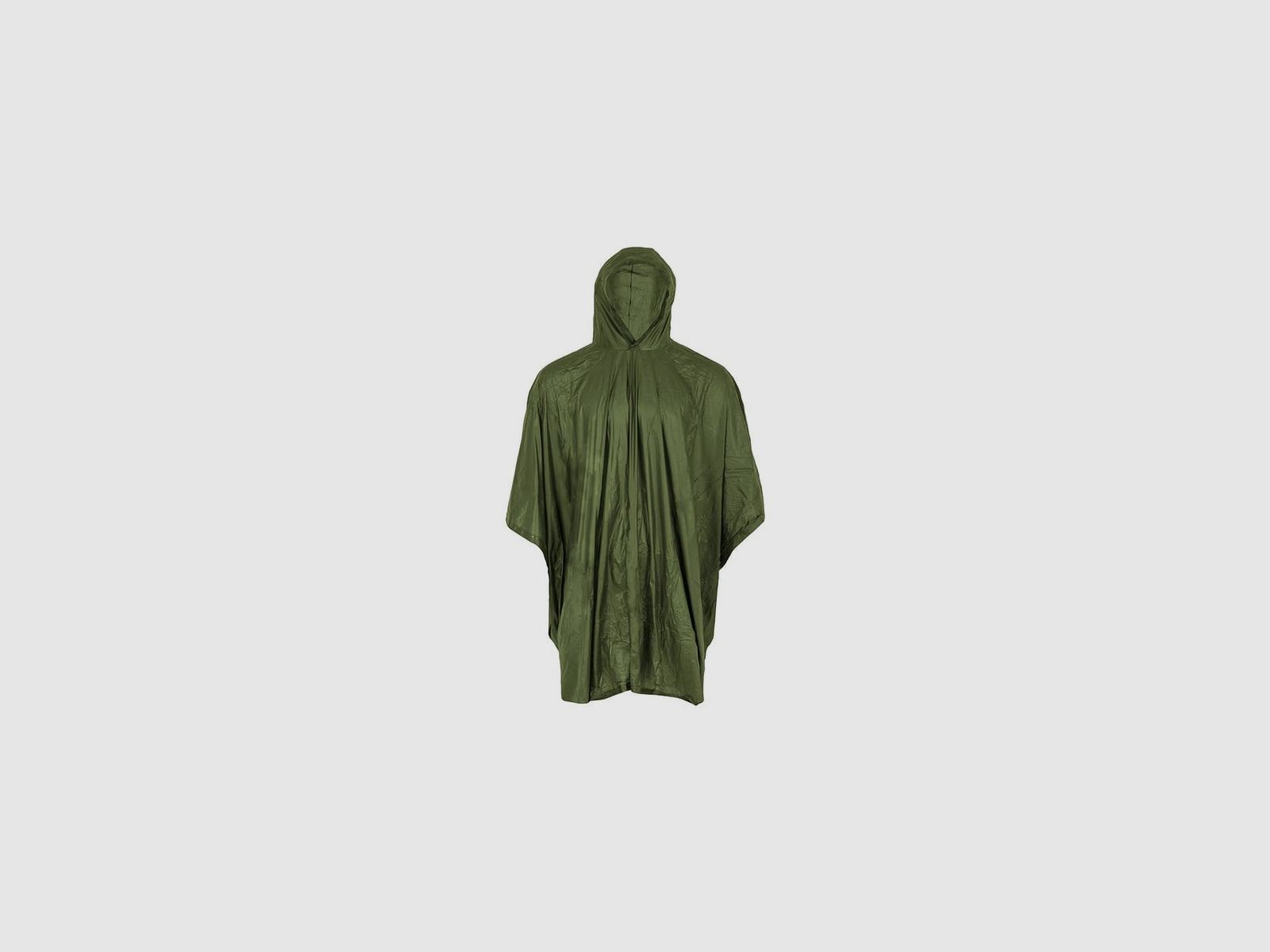 Highlander-poncho, waterdicht, met capuchon, groen, afbeelding 1 van 3
