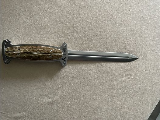 Gogun Hirschfänger Taschenhirschfänger 49a coltello affilato su entrambi i lati