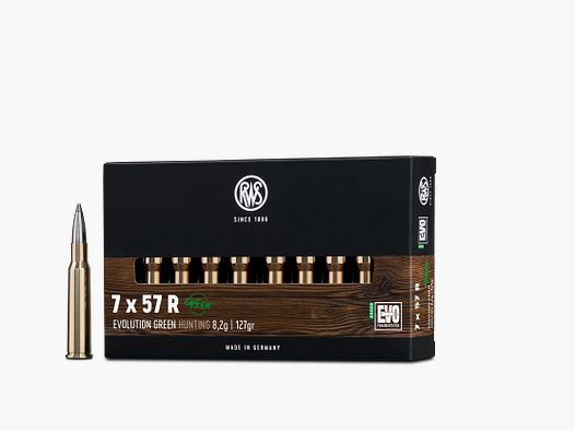 RWS 7x57 R Evo Green 8,2g 127grs