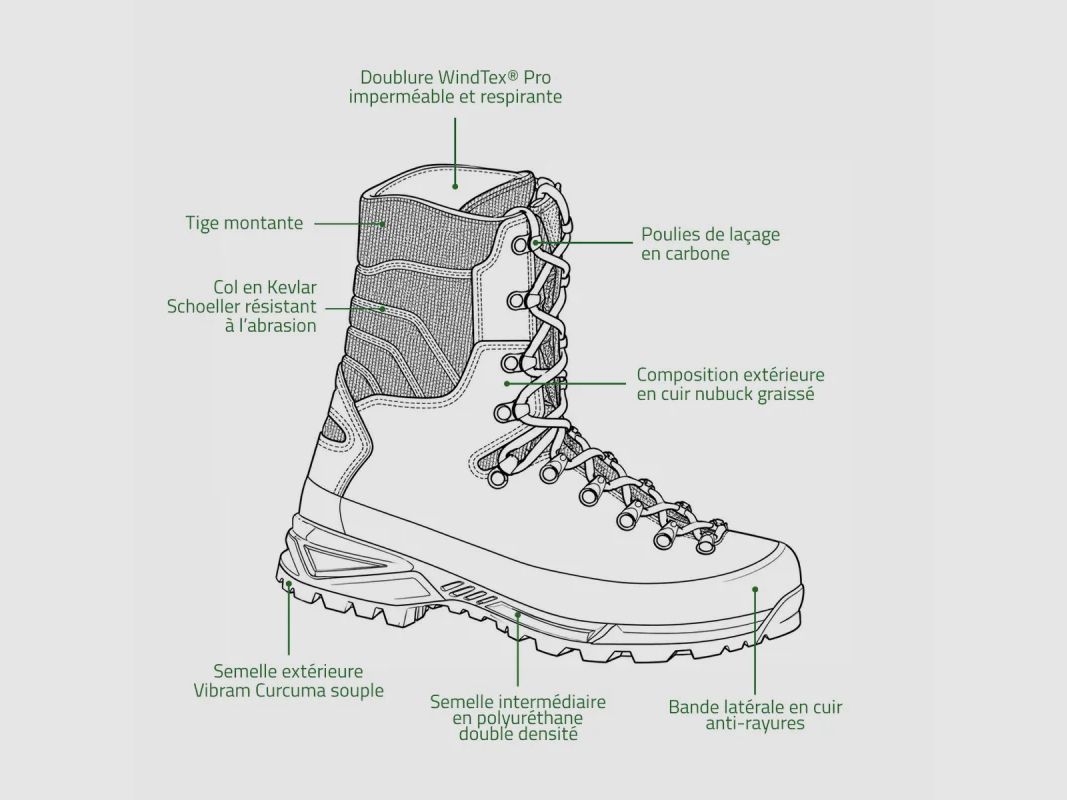 High hunting boots Diotto Taiga brown and orange, image 11 of 12