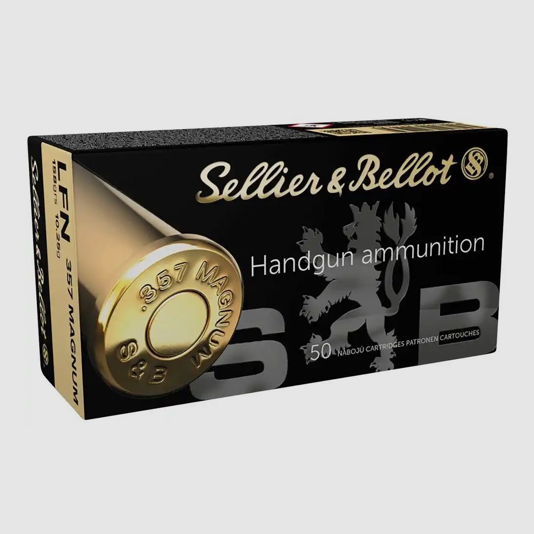 .357 Mag. Blei Flachkopf 10,2g/158grs. Sellier & Bellot