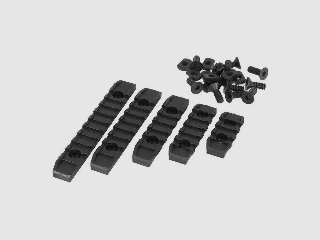 Kit de 4 Rails M-LOK vers Picatinny Bo Manufacture - Adaptateurs Robustesse Optimale - Montage Polyvalent, image 3 sur 5