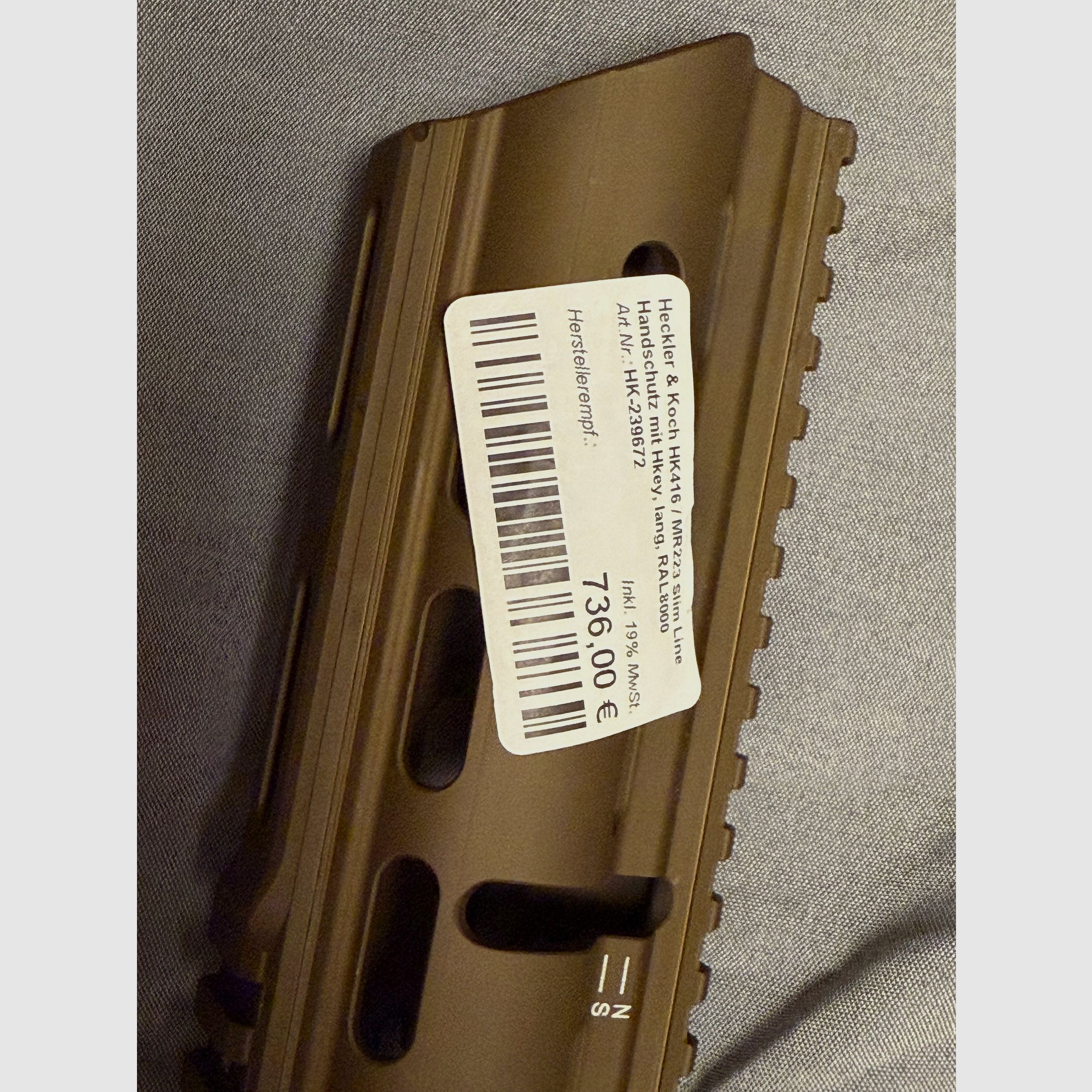 HK MR223 Slimline Hkey Handschutz Lang RAL8000