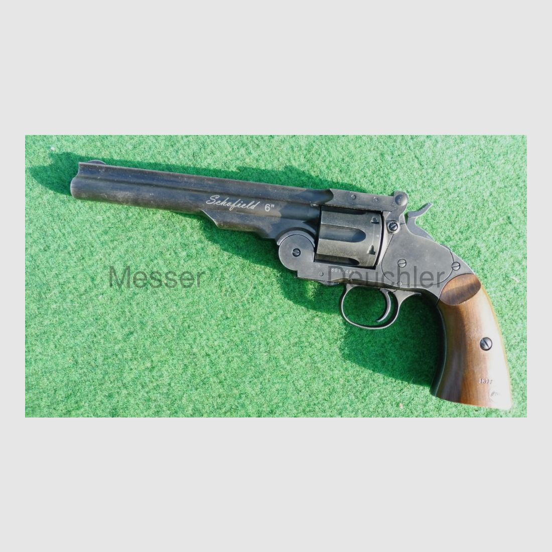 GSG Pistolas Deportivas Alemanas Schofield Revólver de 6' Envejecido negro