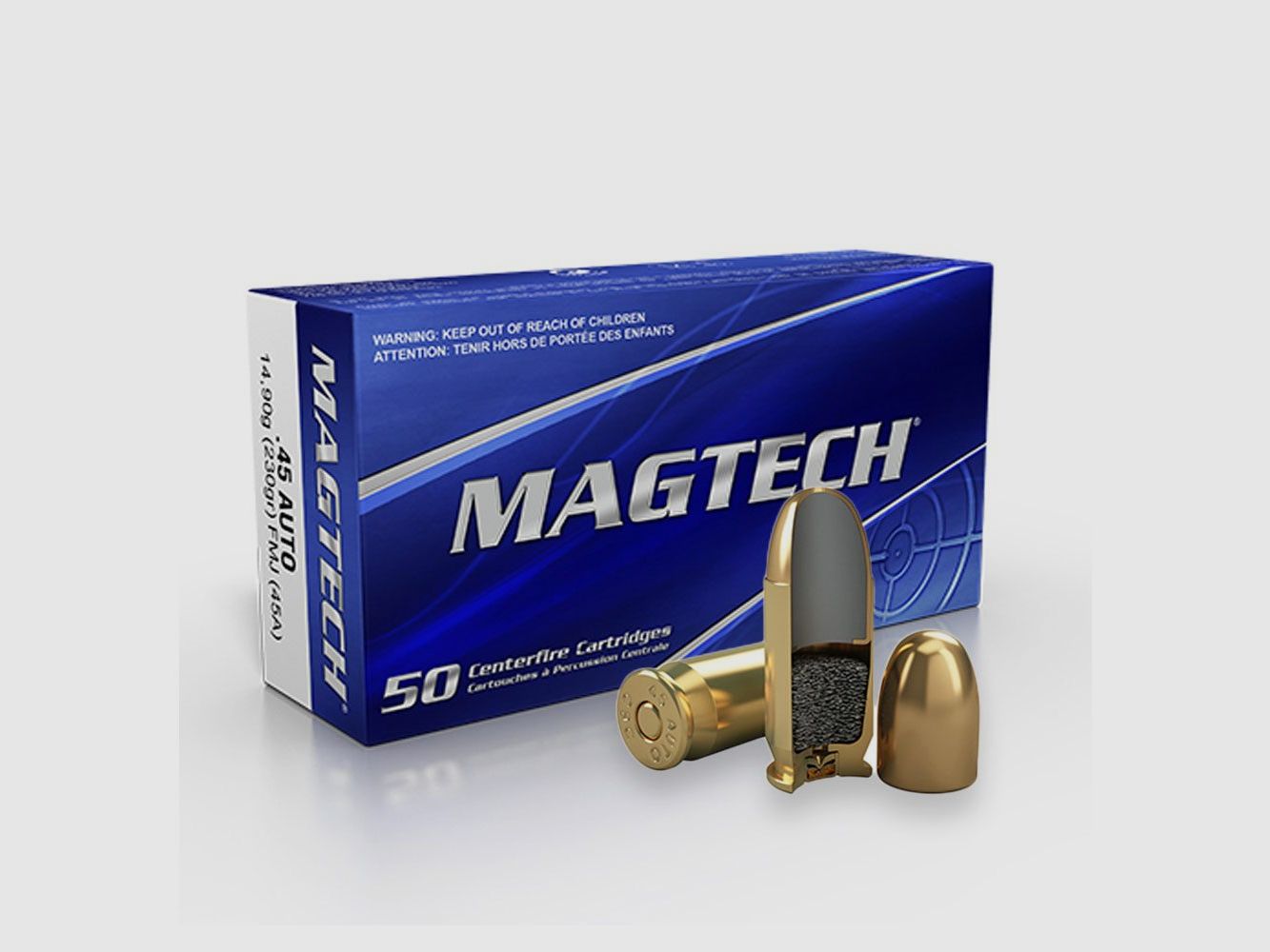 MAGTECH .45 ACP (Auto) FMJ 230grs