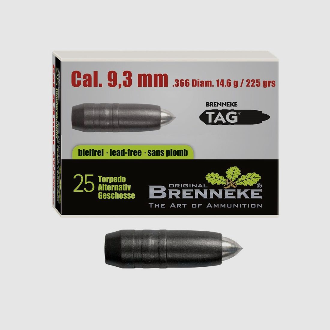 Brenneke Geschosse 9.3 mm TAG 226 gr