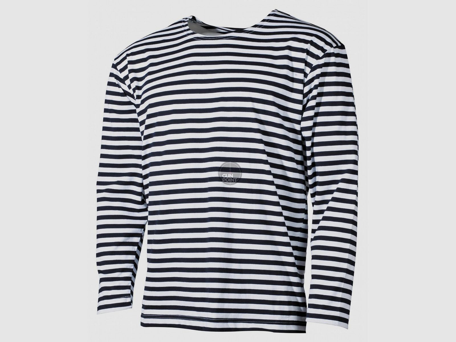 Russ. Marine Shirt,wei-blau, langarm, Sommer
