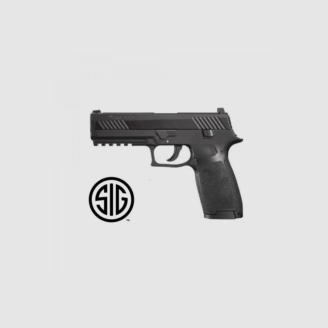 Pistole Sig Sauer P320 Black CO2 - 4,5 mm Diabolos / Stahl-BBs - Blowback, Bild 2 von 4