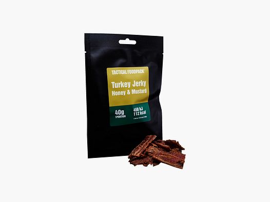 TACTICAL FOODPACK Carne seca de pavo con miel y mostaza 40g