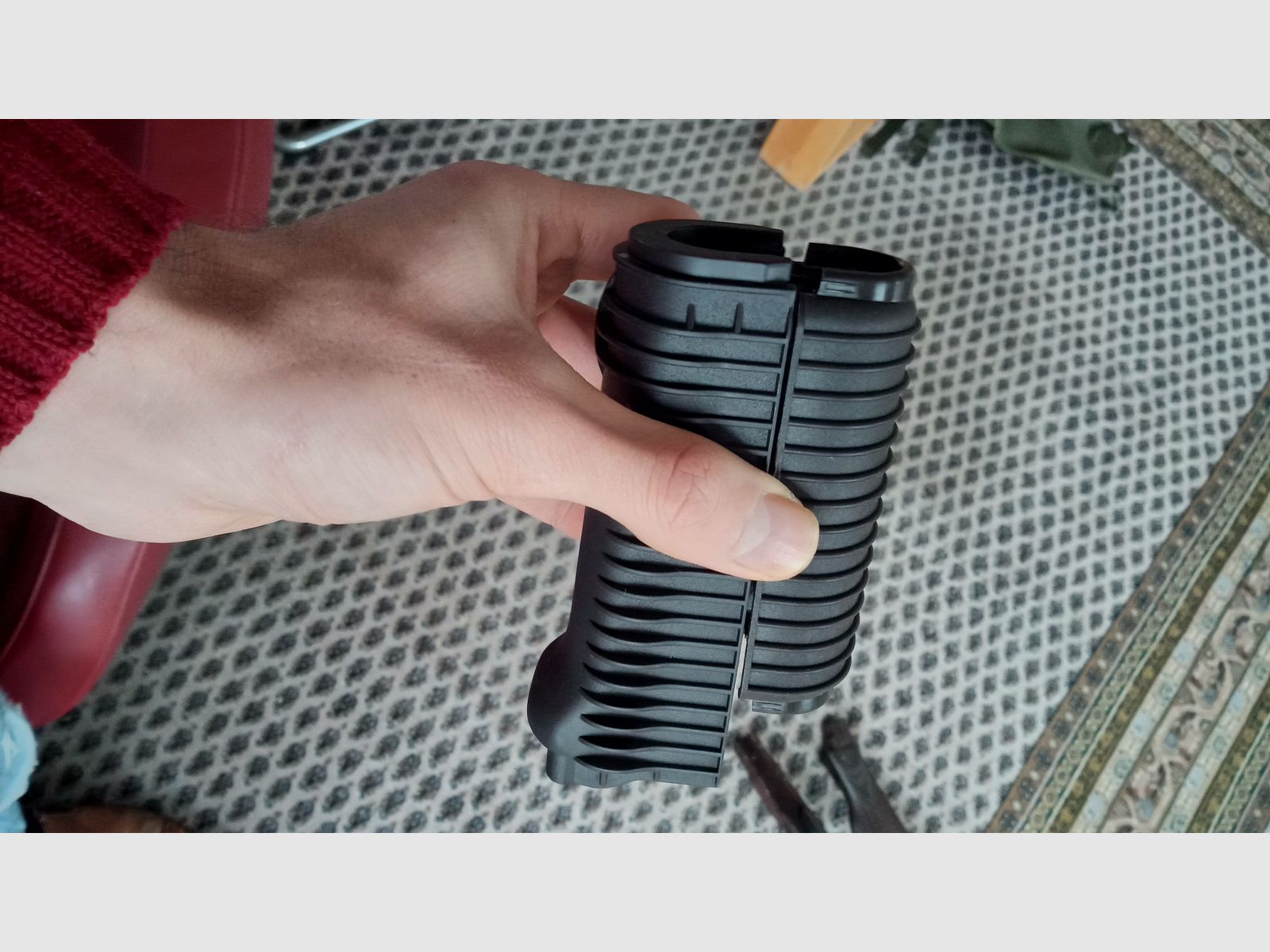 AIRSOFT price negotiable - Plum handguard for toy Krinkov (AKS-74u)   // LCT Cyma Cybergun/ Co2 GBB S-AEG / AKSU / Polymer plum / Softair