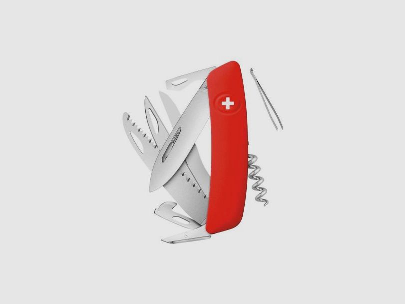 Swiza coltello multifunzione D09 rosso, immagine 1 di 4