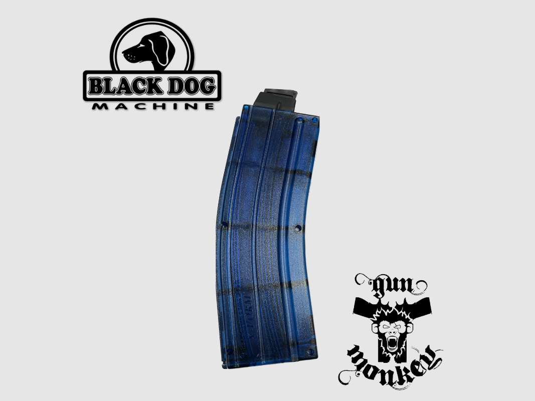 Magazynek Black Dog Machine LLC .22LR 25 nabojowy do AR15 Polimerowe szczęki Blue Nylon (100027255), zdjęcie 2 z 2