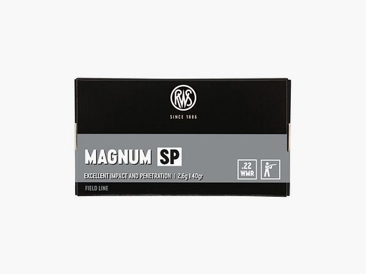 RWS 40grs Magnum SP 50STK .22WinMag